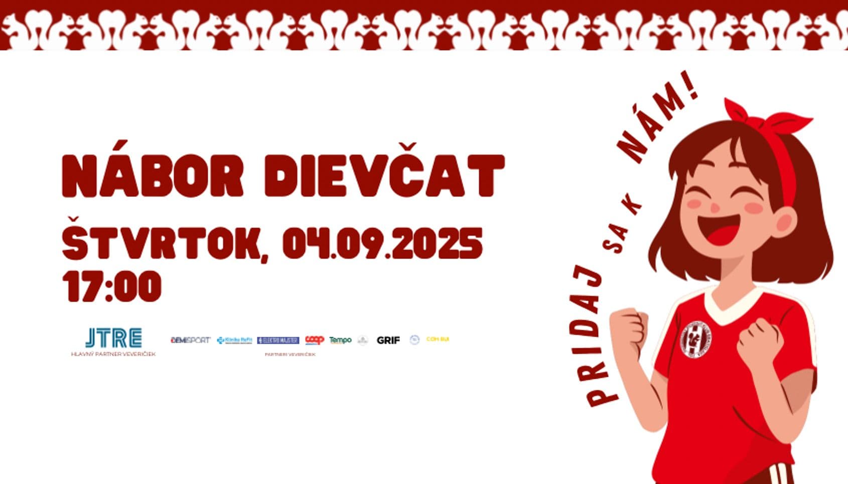 Futbalový nábor dievčat - Pridaj sa k nám!