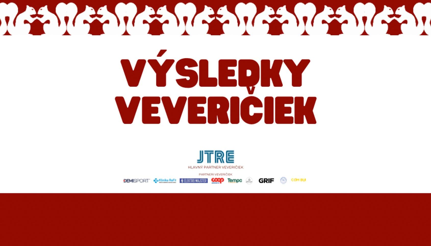 Výsledky veveričiek 20.9.2025 - 21.9.2025