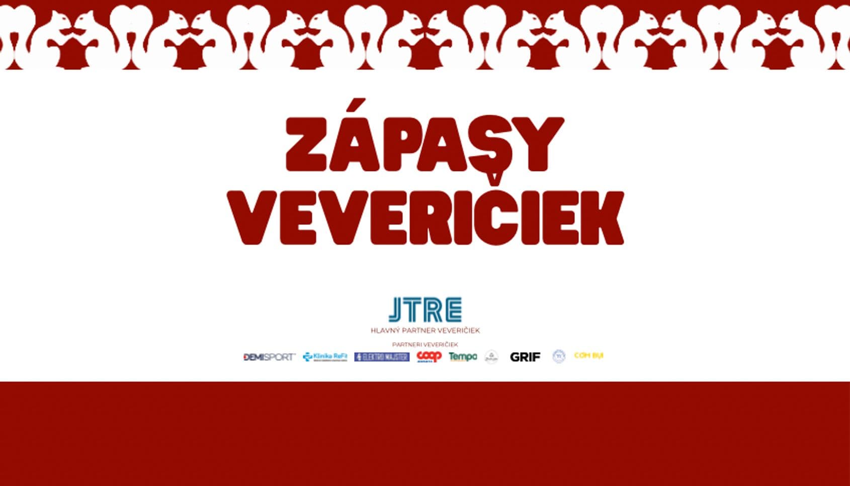 Zápasy veveričiek: sobota 11.4. -  nedeľa 12.4.2026