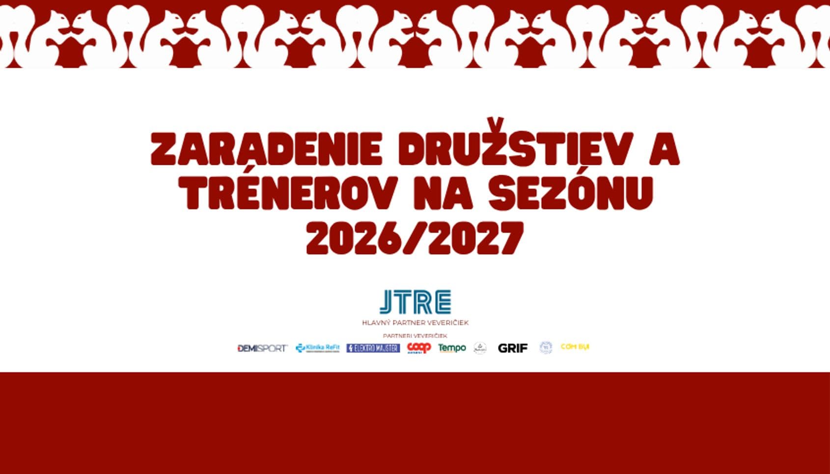 Trénerské obsadenie a organizačné informácie pre sezónu 2026/2027