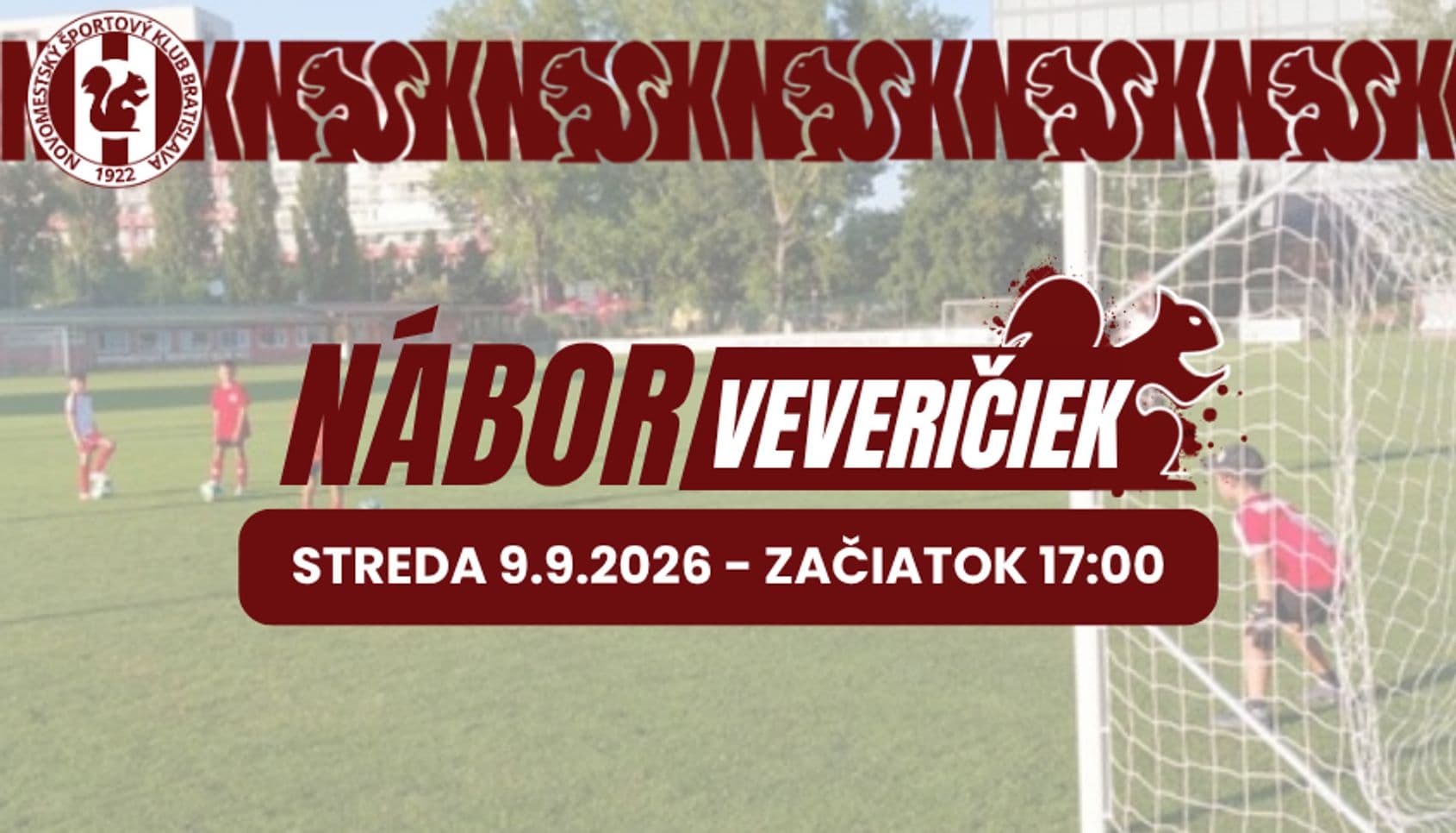 Nábor NŠK 1922 Bratislava -  staň sa veveričkou